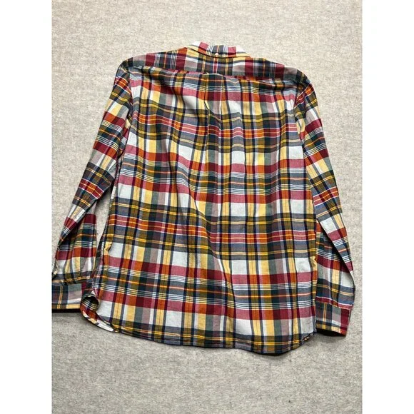 Ralph Lauren Plaid Long Sleeve Button Down Men's Shirt Large Classic Casual Bus - Picture 6 of 8